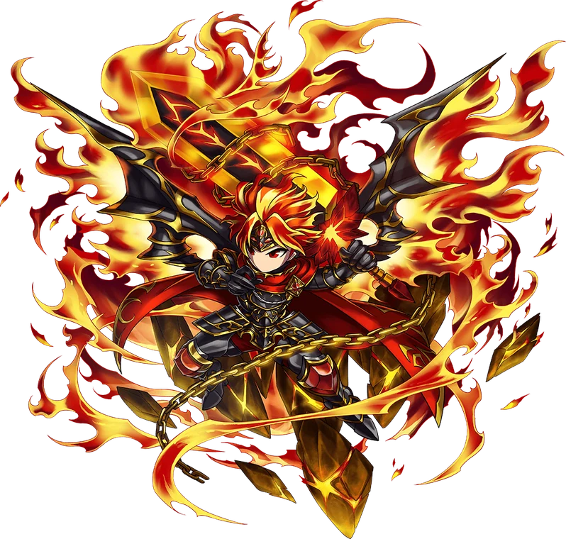 Vargas, the fire unit, at final evolution